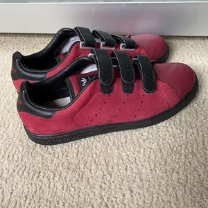 New 1 of a kind Addidas Velcro customized sneakers